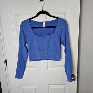 Offline by Aerie Long Sleeve Workout Crop Top - Womens Large